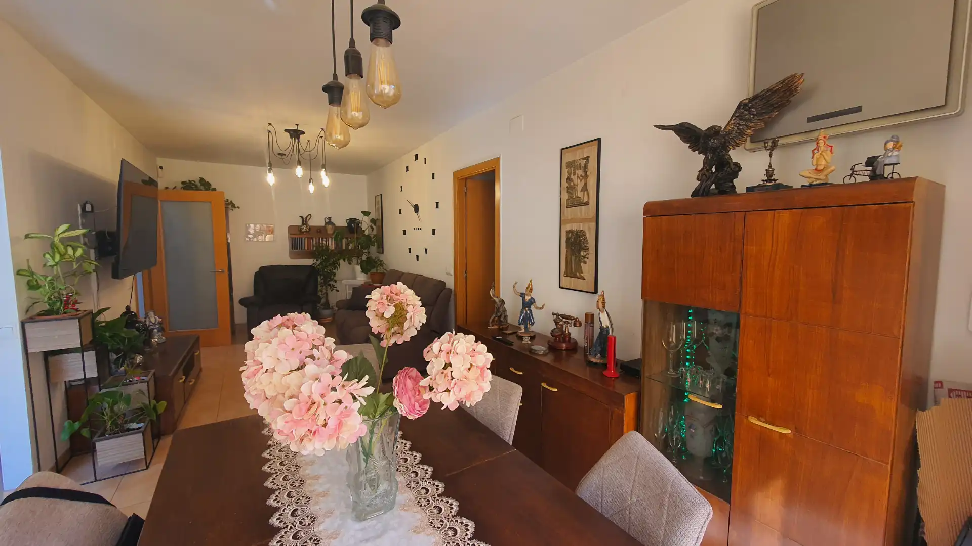 Esszimmer von Wohnung zum Verkauf in Sant Celoni mit Klimaanlage, Heizung und Privatgarten