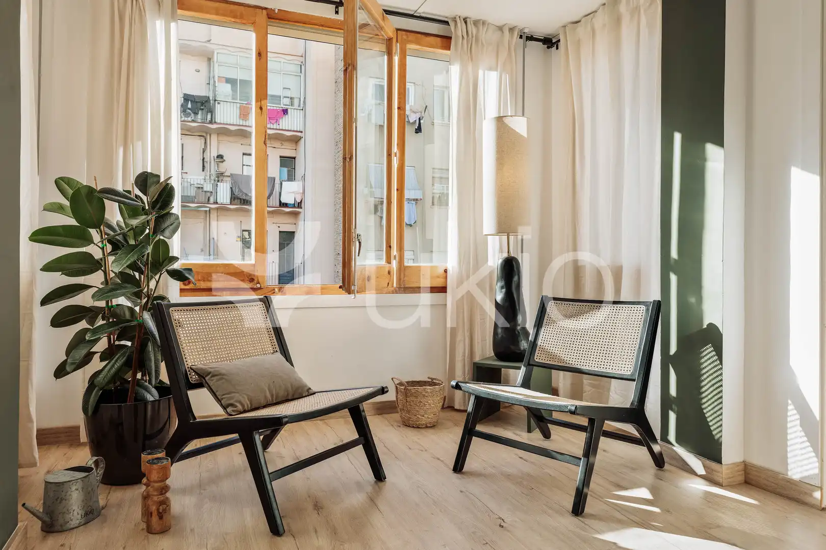Sala d'estar de Apartament de lloguer en Barcelona amb Aire condicionat, Calefacció i Moblat