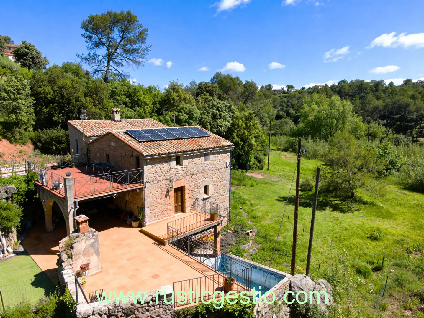 Exterior view of Country homes for sale in Sant Salvador de Guardiola  with Private garden, Terrace and Swimming Pool