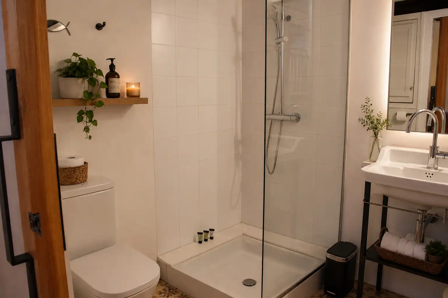 Baño de Loft de alquiler en Palamós con Aire acondicionado, Calefacción y Amueblado
