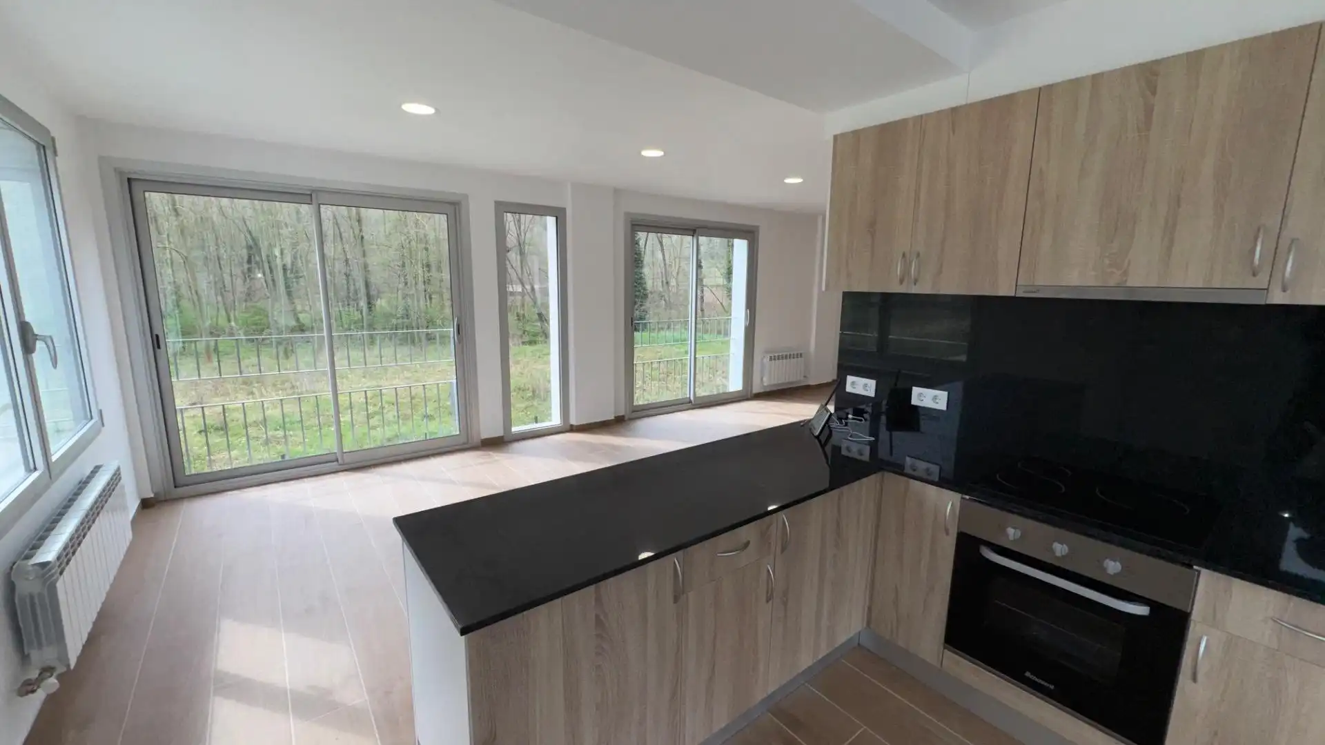 Cocina de Casa o chalet en venta en Sant Feliu de Pallerols con Parquet