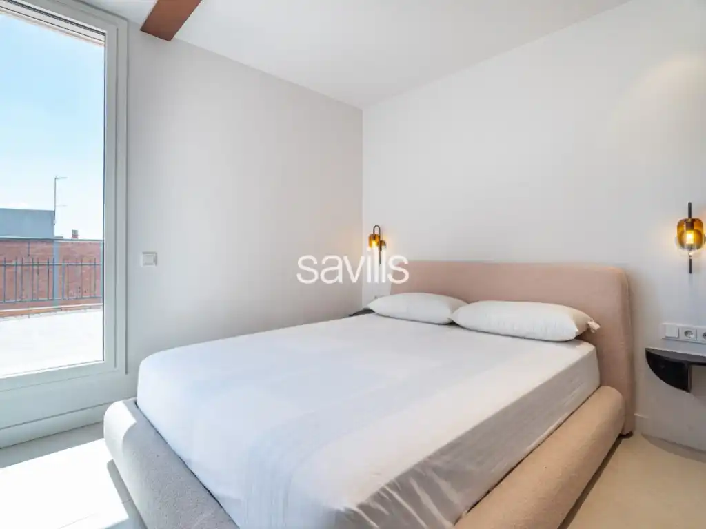 Schlafzimmer von Wohnungen zum Verkauf in Barcelona mit Klimaanlage, Möbliert und Balkon