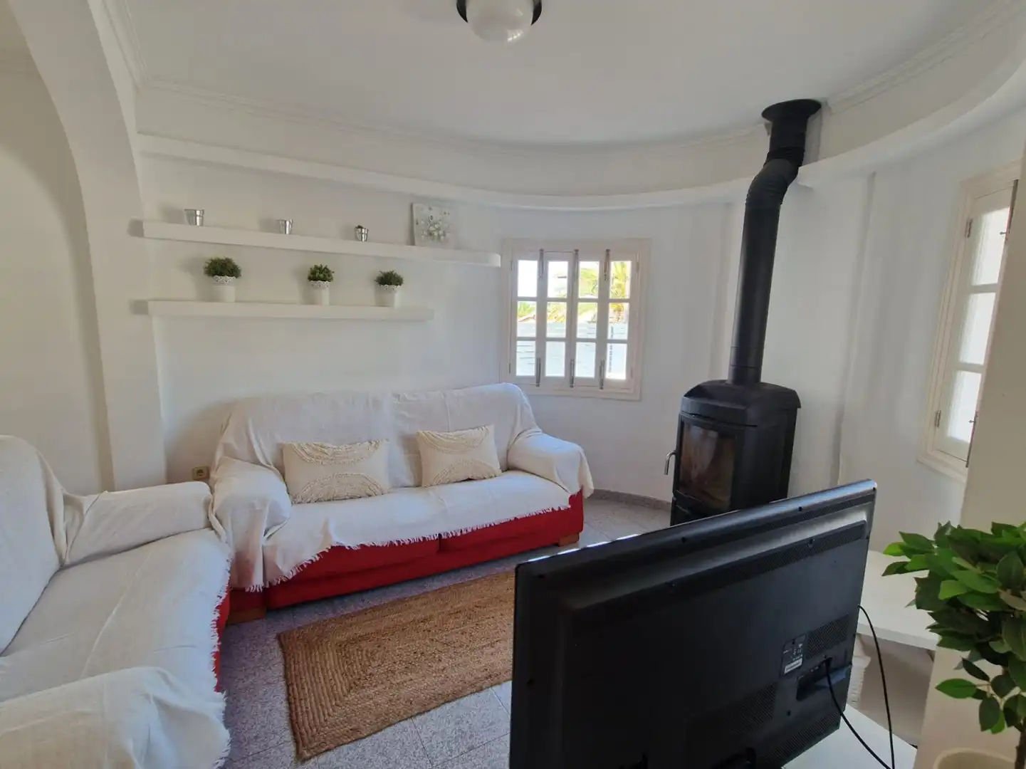Living room of Houses for rent in Santa Margalida  with Air Conditioner, Heating and Furnished