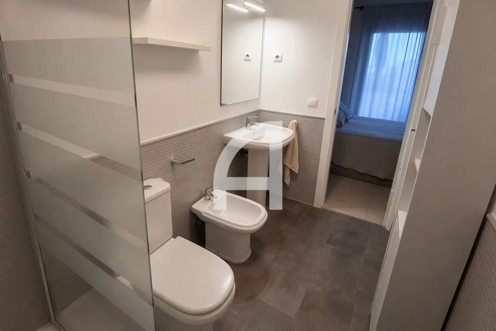 Bathroom of Flat for rent in Mijas  with Air Conditioner, Heating and Terrace