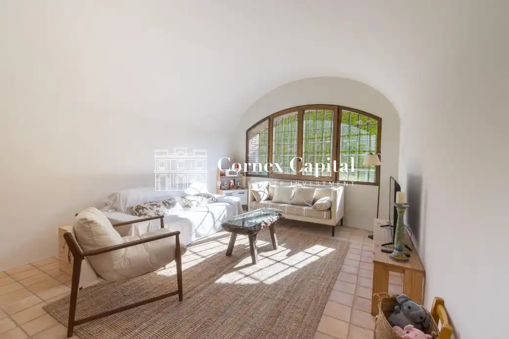 Wohnzimmer von Haus oder Chalet zur Miete in Vilopriu mit Klimaanlage, Heizung und Privatgarten
