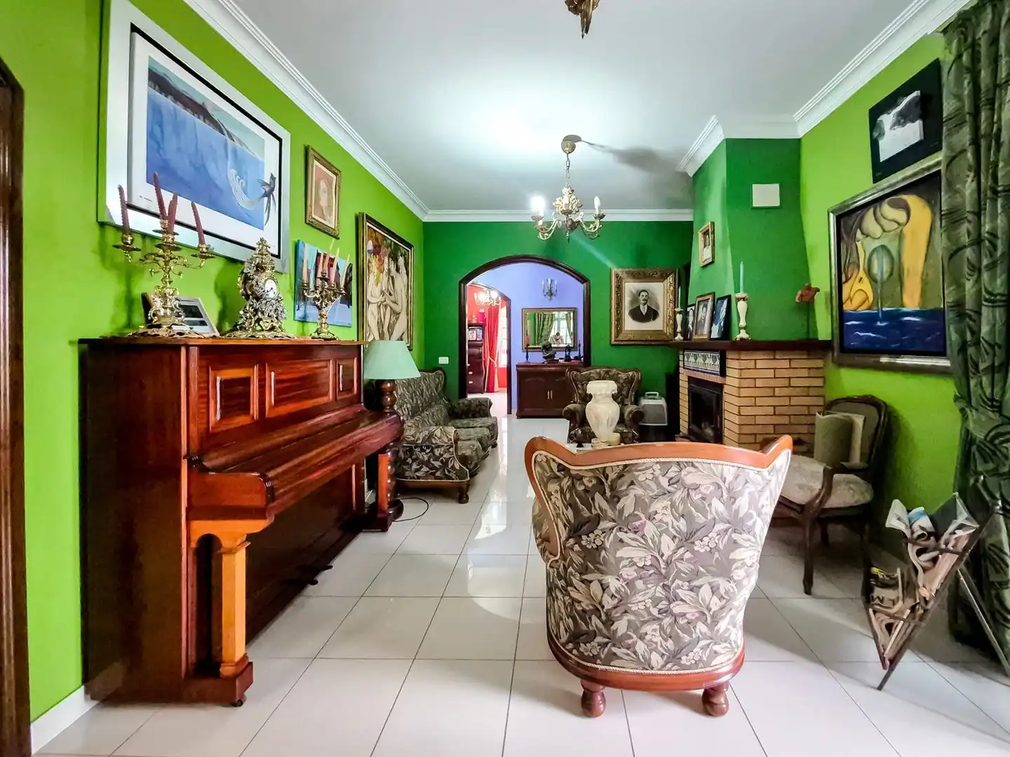 Sala de estar de Casa o chalet en venta en Santa Brígida con Jardín privado, Terraza y Trastero
