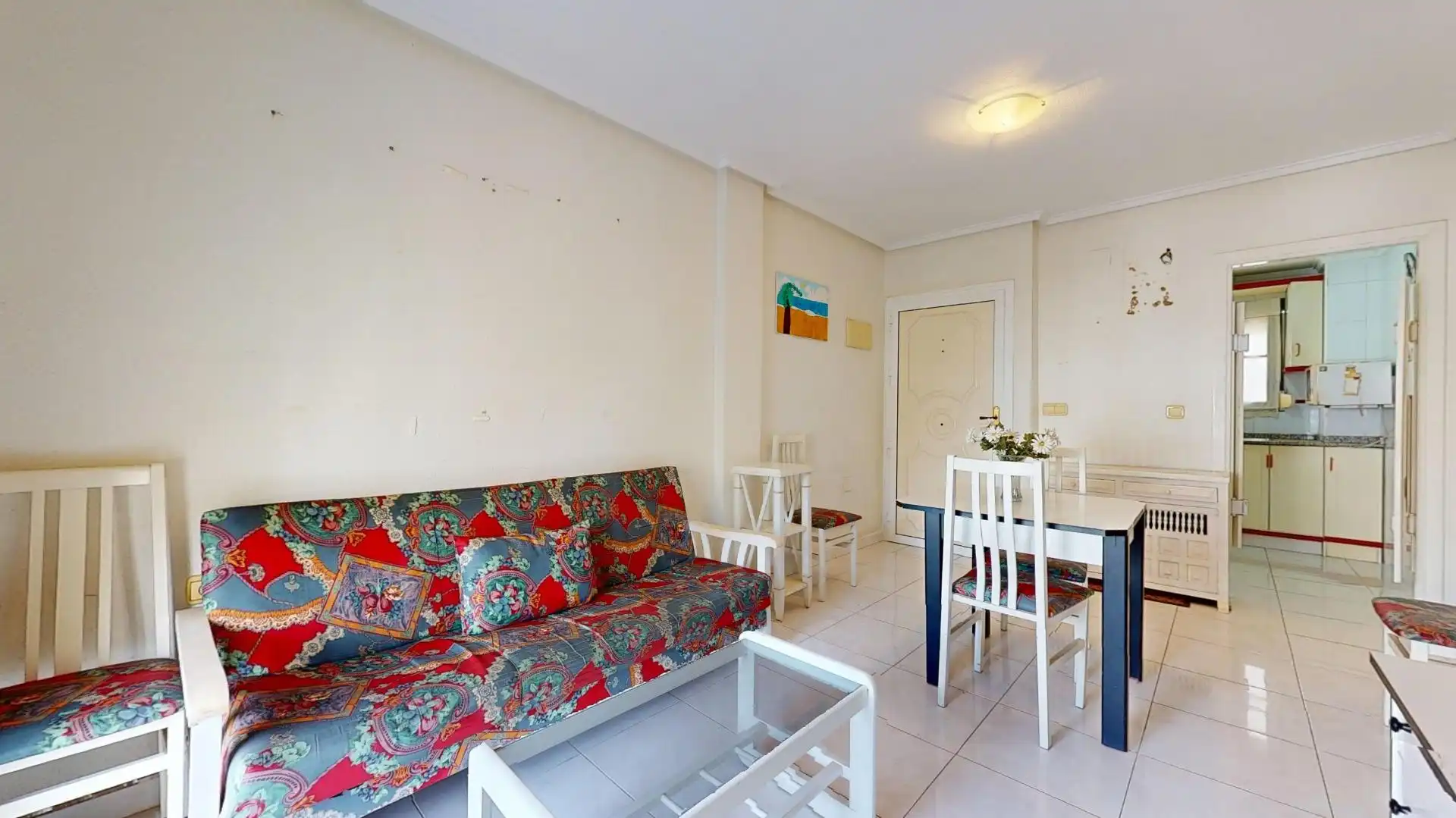 Sala d'estar de Apartament en venda en Orihuela amb Aire condicionat, Jardí privat i Terrassa