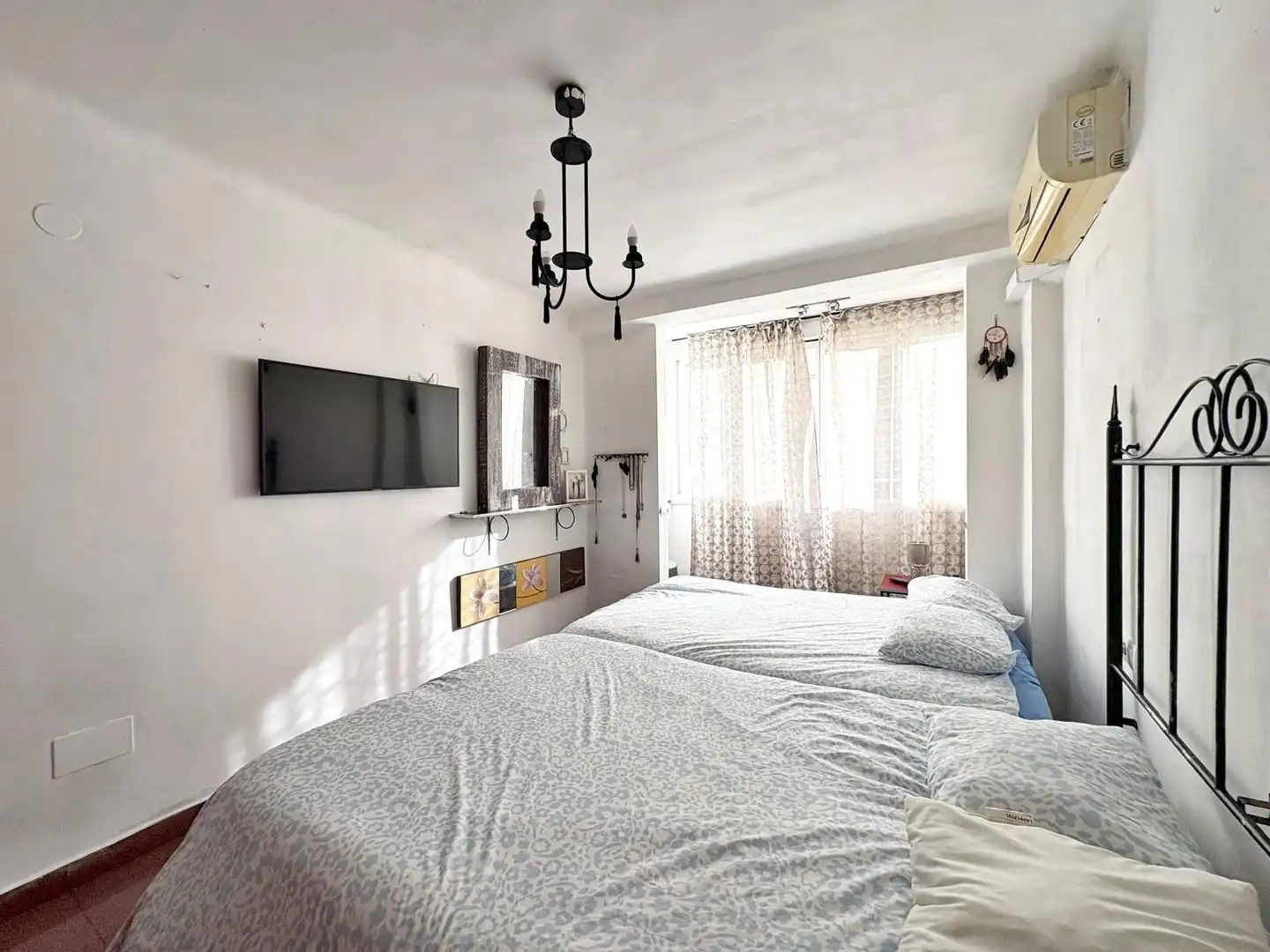 Bedroom of Flat for sale in Málaga  with Air Conditioner and Terrace