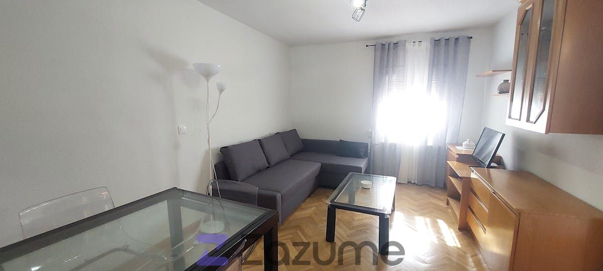 Living room of Flat for rent in  Madrid Capital  with Heating, Private garden and Furnished