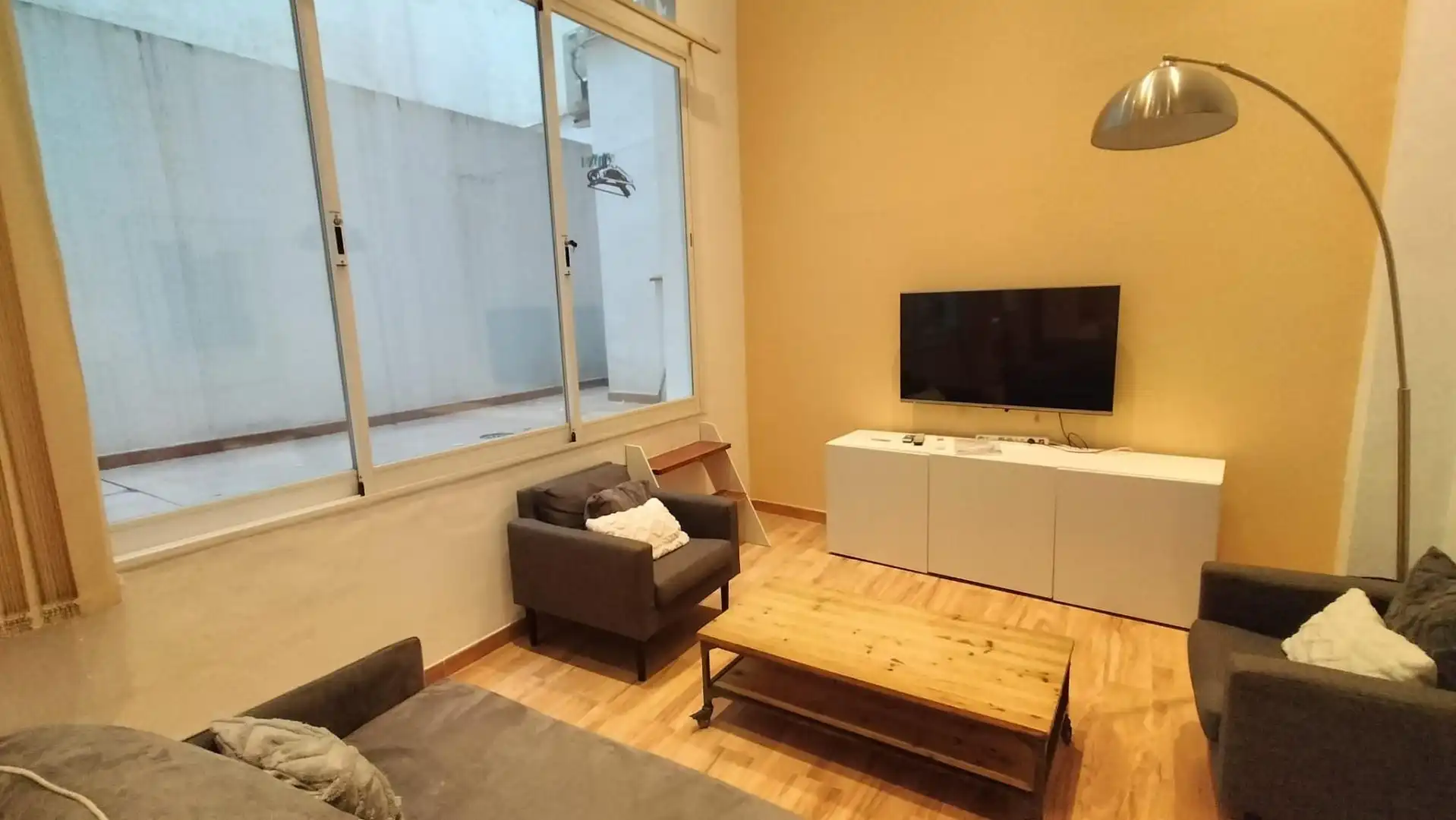 Wohnzimmer von Wohnung zur Miete in Málaga mit Klimaanlage, Heizung und Möbliert