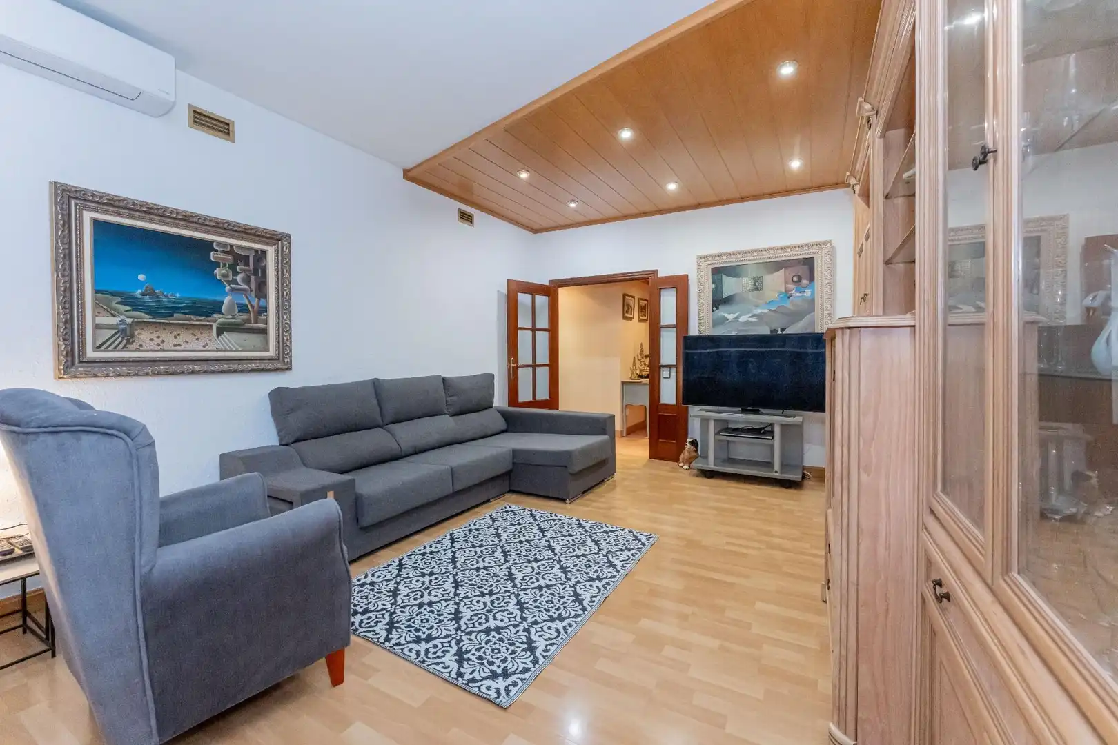 Sala d'estar de Pis en venda en Gavà amb Aire condicionat, Calefacció i Parquet