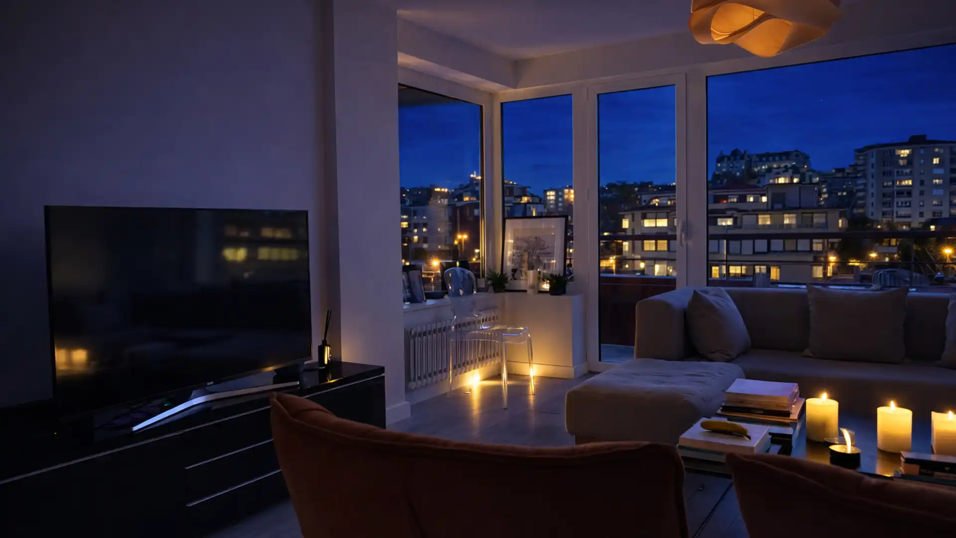 Living room of Flat for rent in Santander  with Heating, Terrace and Storage room