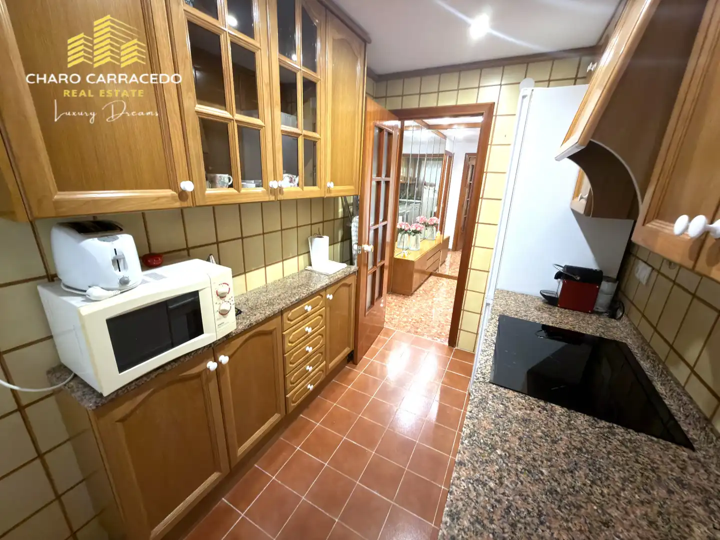 Cuina de Pis de lloguer en Valencia amb Aire condicionat, Jardí privat i Terrassa