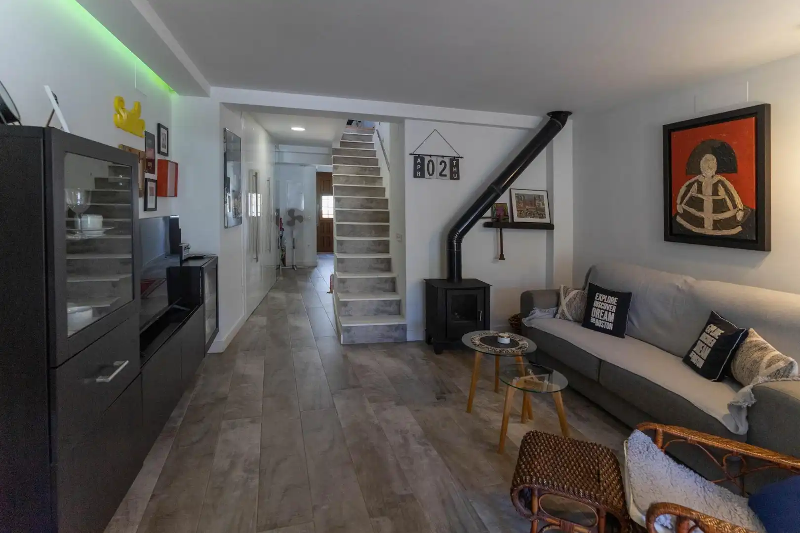 Living room of Detached homes for rent in Riogordo  with Air Conditioner, Private garden and Terrace