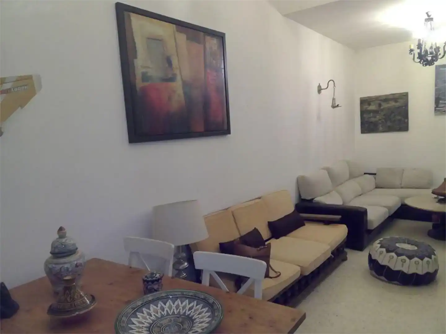 Sala de estar de Casa adosada en venta en Almensilla con Aire acondicionado, Jardín privado y Trastero