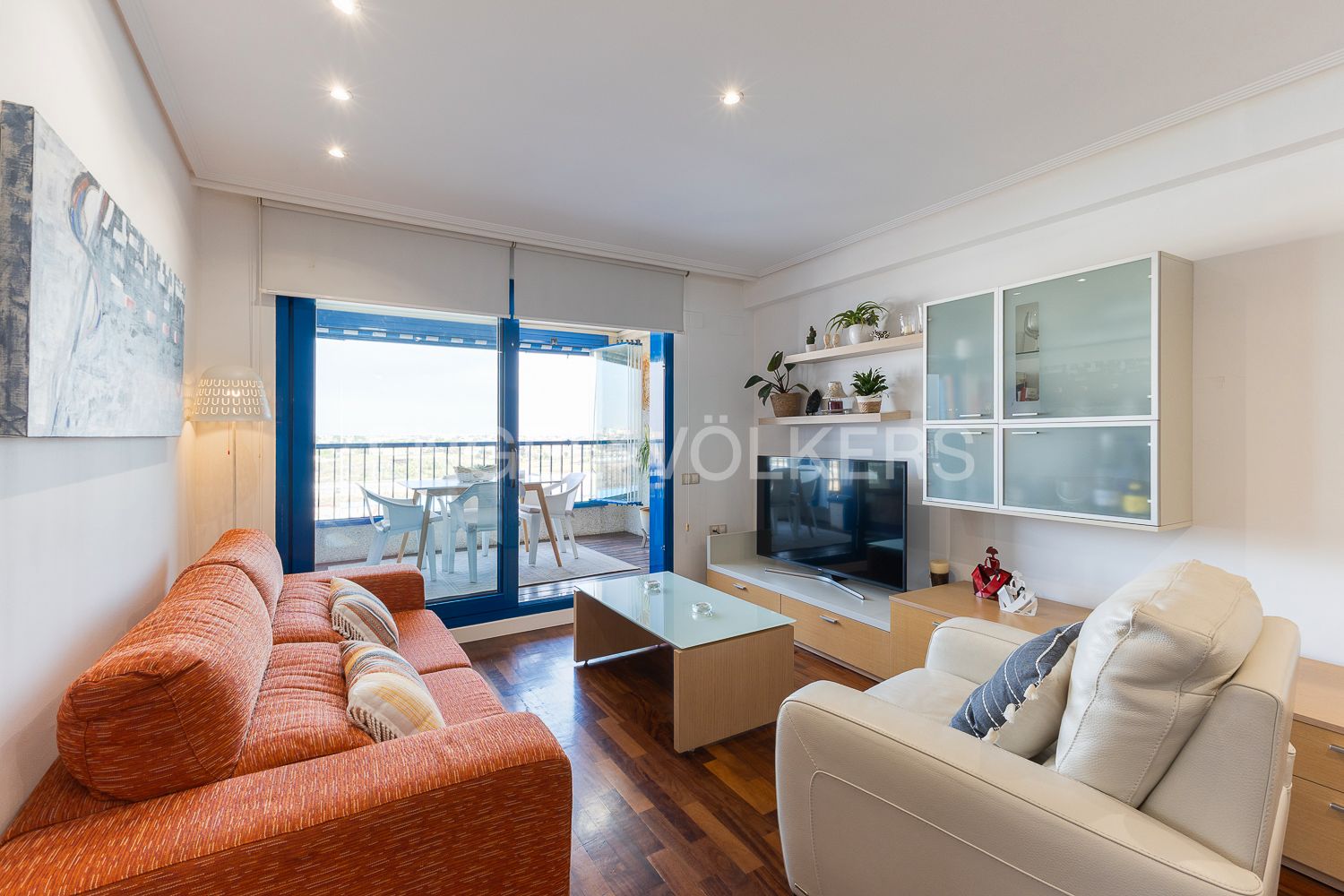 Sala de estar de Apartamento en venta en Alboraya con Aire acondicionado, Calefacción y Jardín privado
