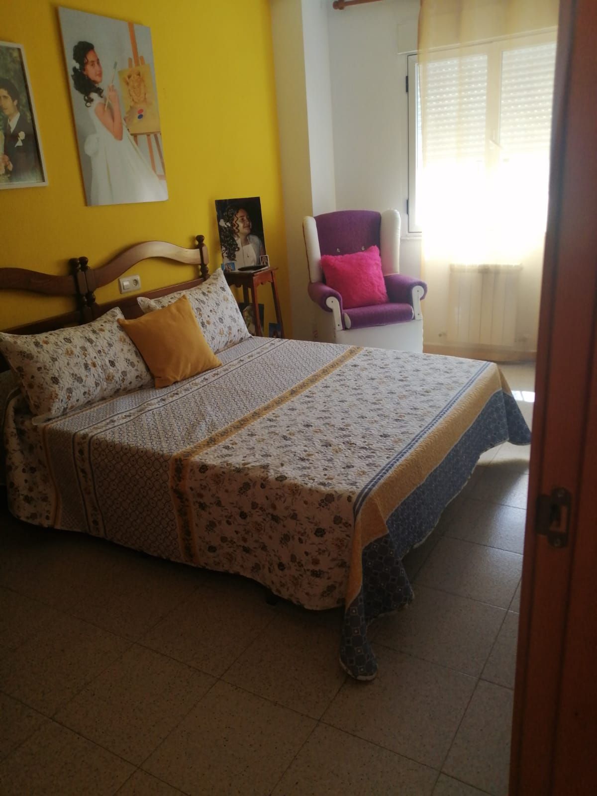 Bedroom of Flat for sale in Salamanca Capital  with Heating, Terrace and Furnished