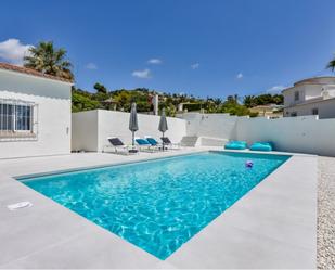 Swimming pool of House or chalet to rent in Moraira  with Air Conditioner, Heating and Private garden