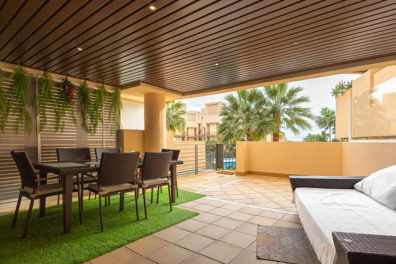 Terraza de Apartamento en venta en Estepona con Aire acondicionado, Terraza y Amueblado