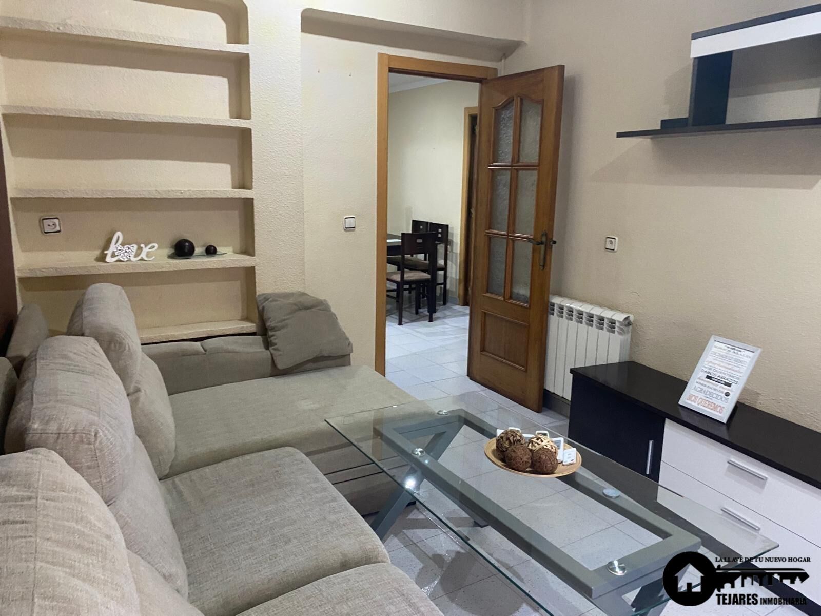 Living room of Flat for sale in  Albacete Capital  with Air Conditioner, Heating and Furnished