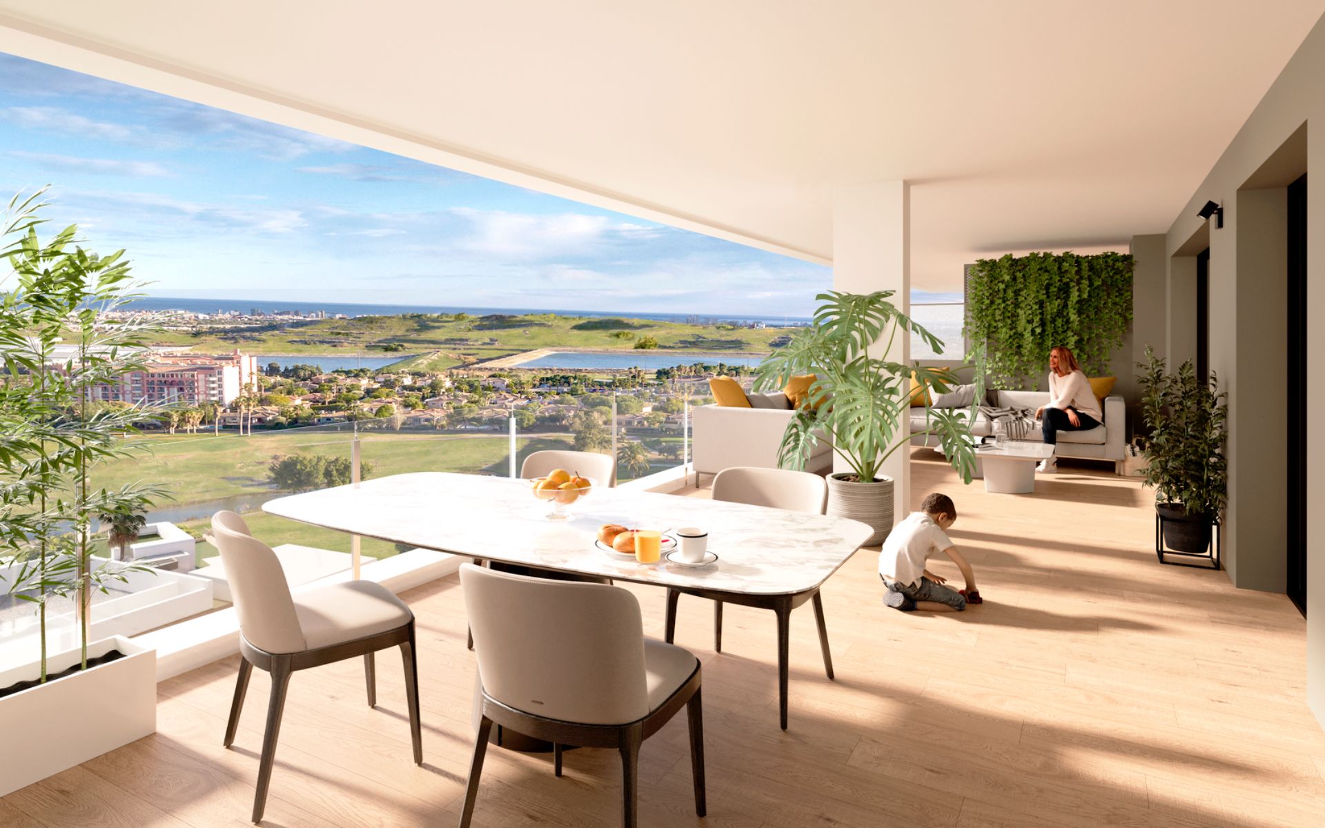 Terrace of Flat for sale in Mutxamel  with Air Conditioner, Heating and Parquet flooring