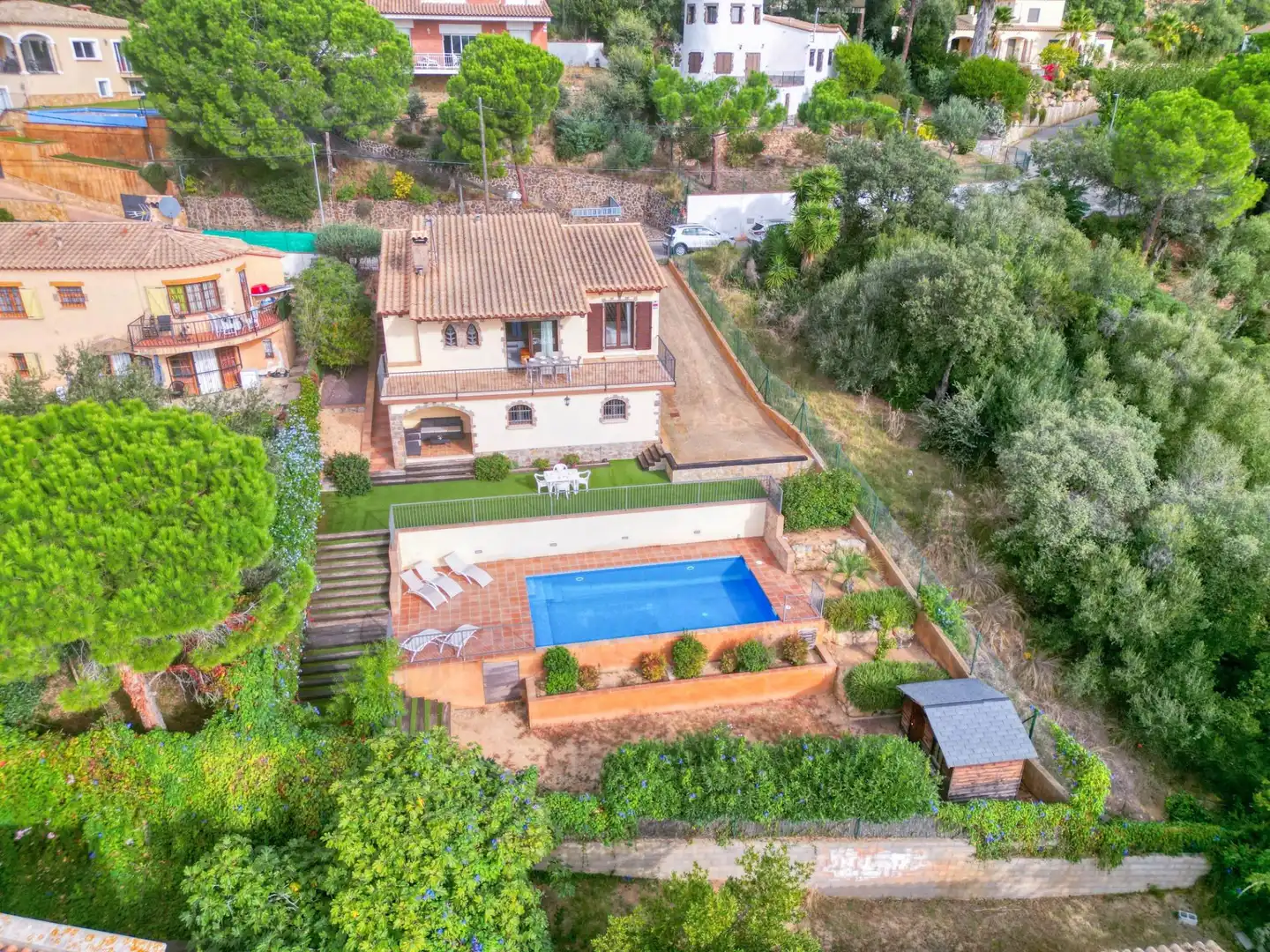 Vista exterior de Casa o xalet en venda en Calonge i Sant Antoni amb Calefacció, Terrassa i Piscina