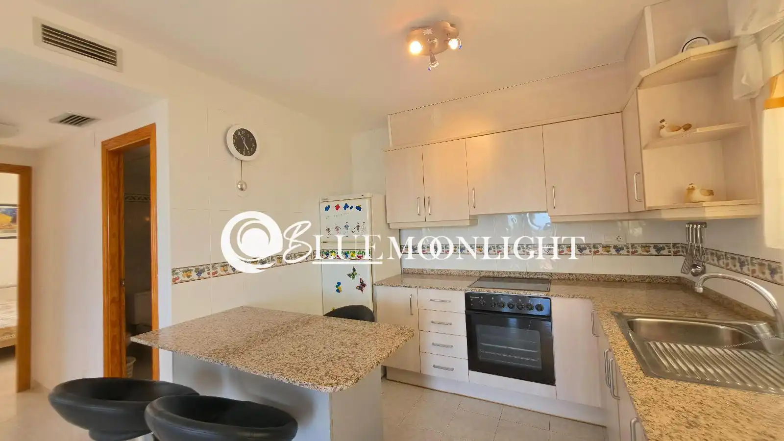 Cocina de Dúplex en venta en Peñíscola / Peníscola con Aire acondicionado, Calefacción y Jardín privado
