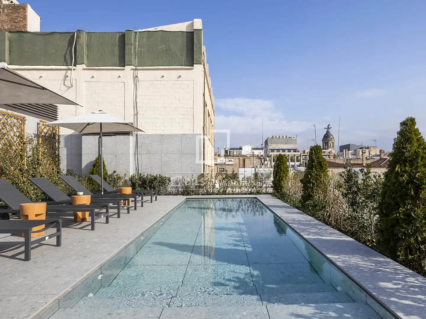 Terraza de Piso de alquiler en Barcelona con Aire acondicionado, Calefacción y Parquet