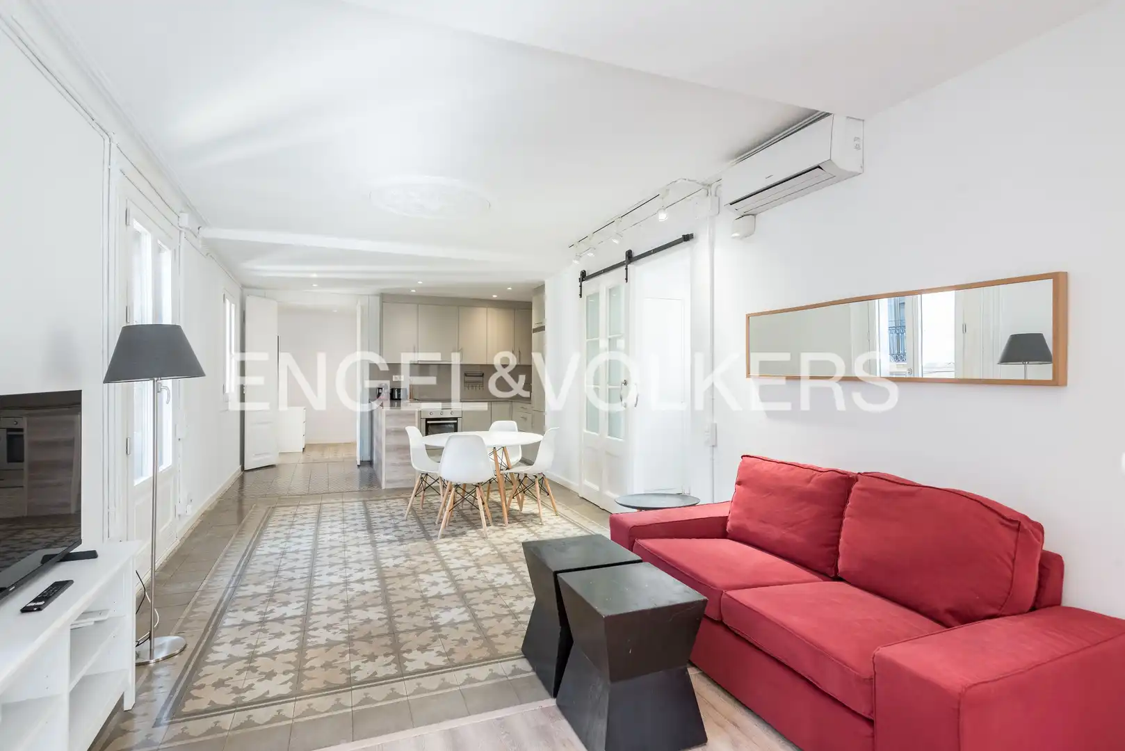 Sala d'estar de Pis de lloguer en  Barcelona Capital amb Aire condicionat, Calefacció i Traster