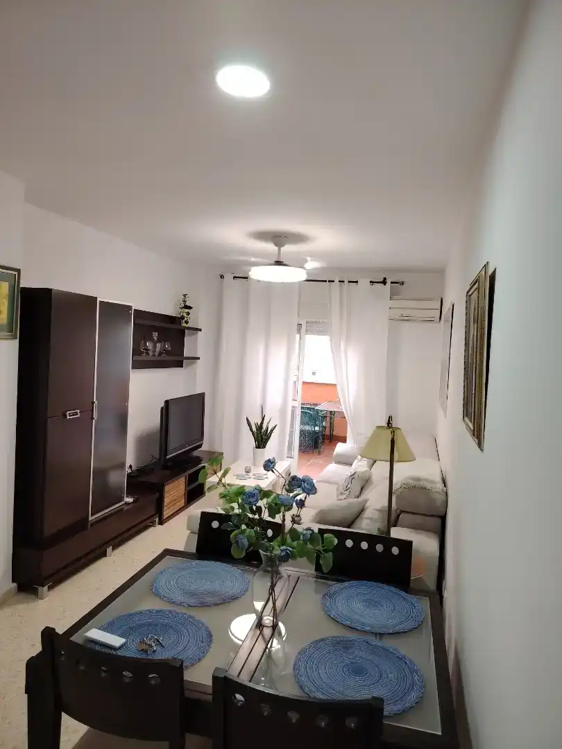 Living room of Flat for rent in Rota  with Air Conditioner, Furnished and Oven