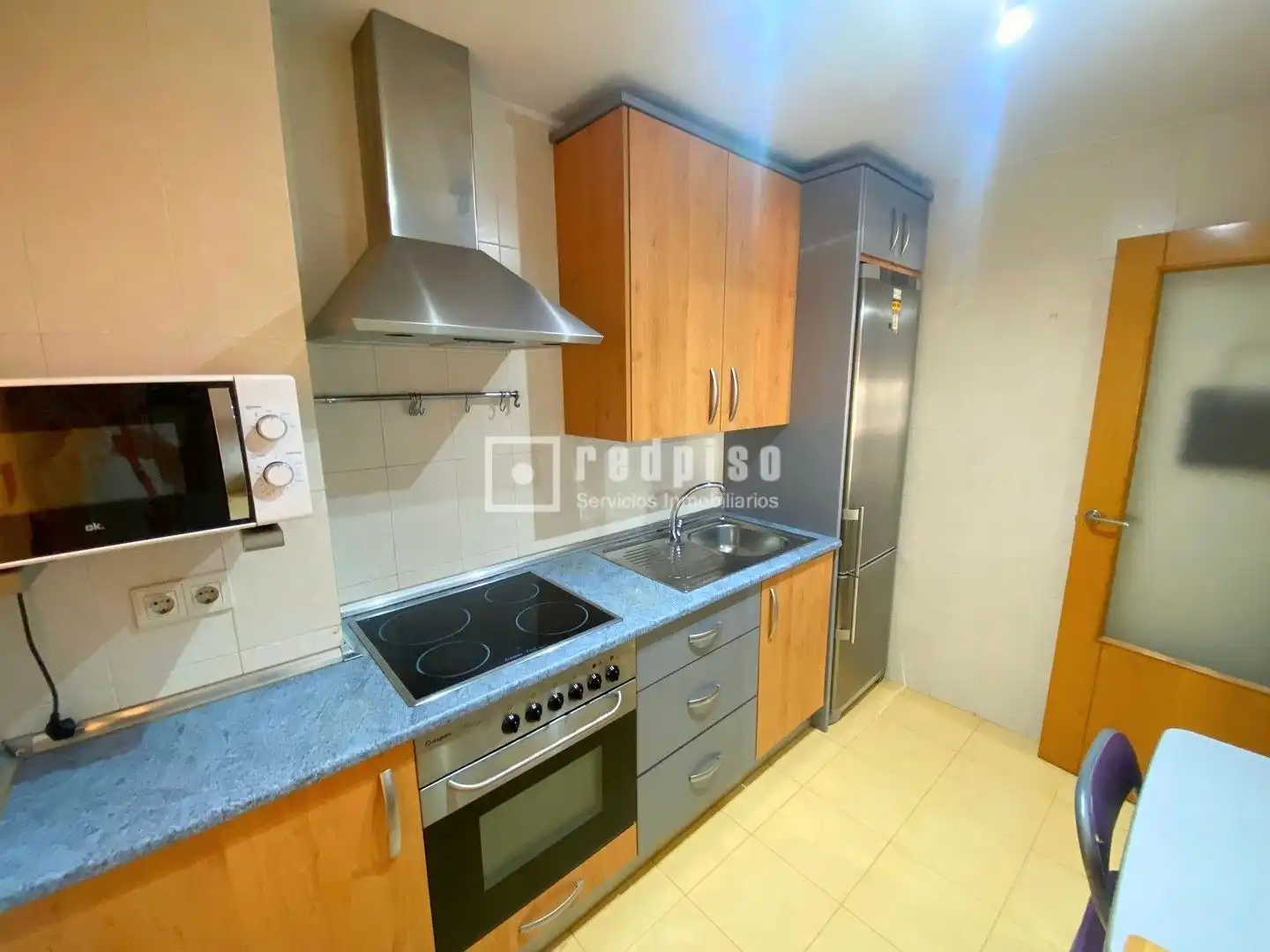 Cocina de Piso de alquiler en Málaga con Aire acondicionado, Calefacción y Jardín privado