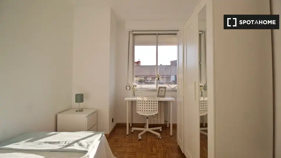 Habitación de Piso de alquiler en Madrid con Aire acondicionado, Calefacción y Amueblado