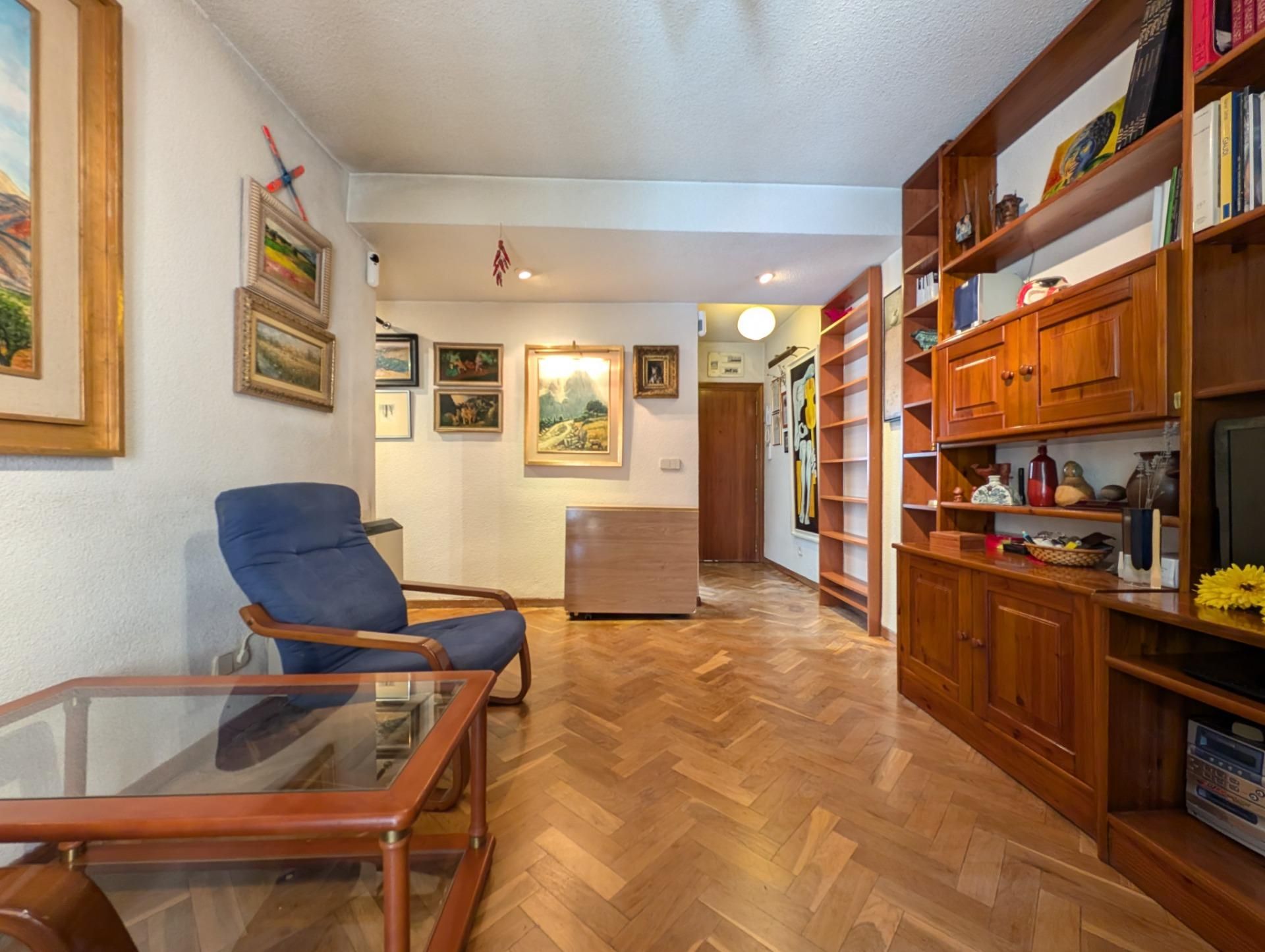 Living room of Flat to rent in  Madrid Capital  with Air Conditioner, Heating and Terrace