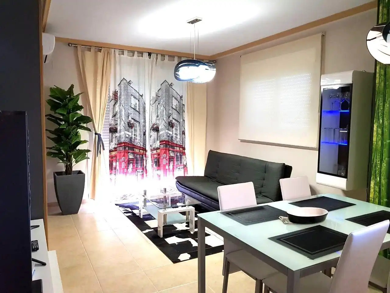 Sala de estar de Apartamento en venta en Oropesa del Mar / Orpesa con Aire acondicionado, Jardín privado y Terraza