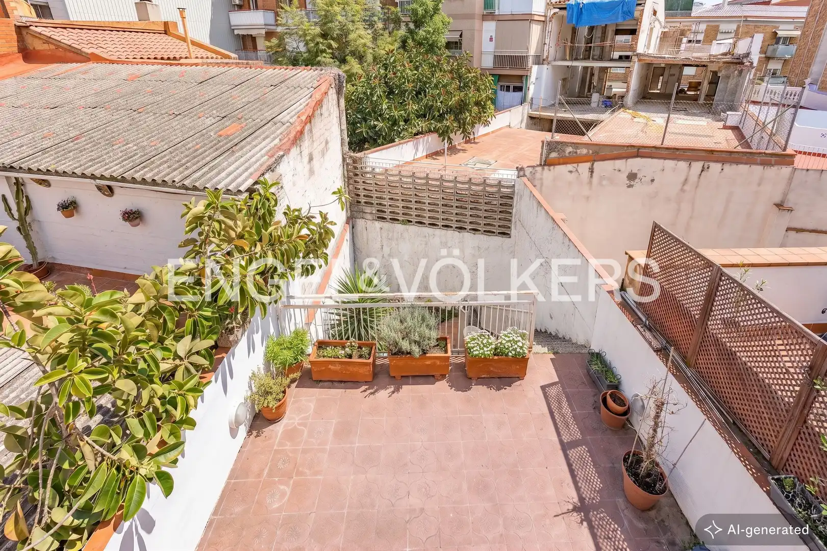 Terrace of Houses for sale in Sant Joan Despí  with Air Conditioner, Heating and Private garden