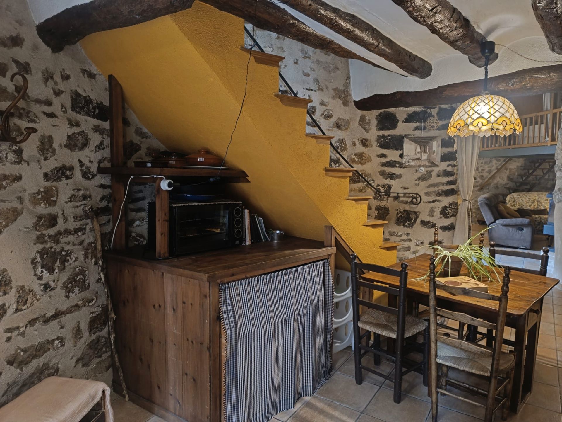 Cuina de Casa o xalet en venda en Paüls amb Parquet, Terrassa i Moblat