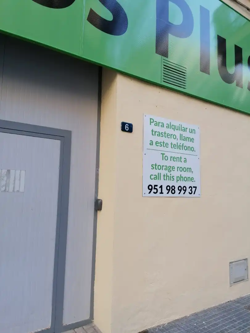 Traster de lloguer en Málaga amb Alarma