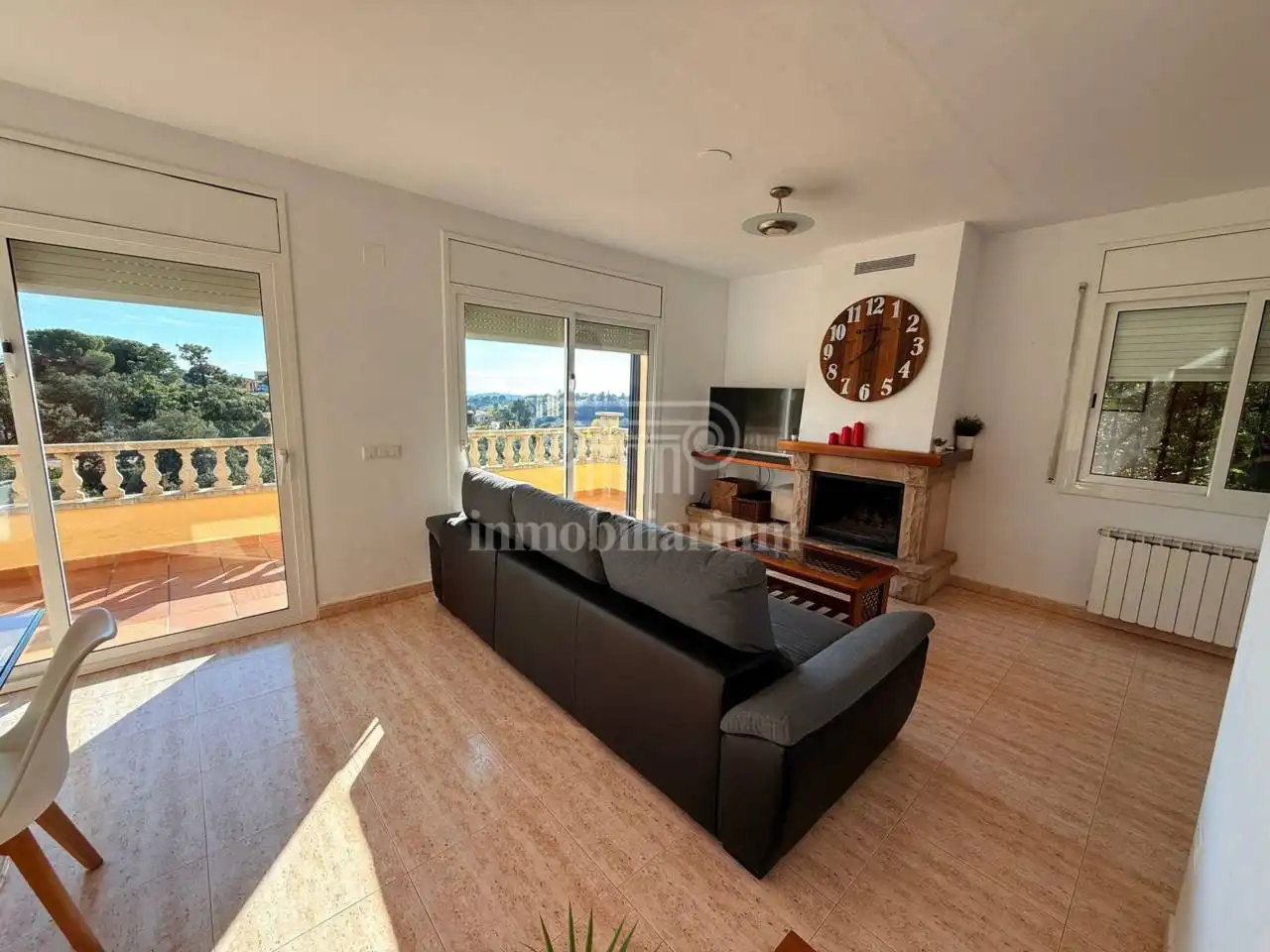 Sala d'estar de Casa o xalet en venda en Lloret de Mar amb Calefacció, Jardí privat i Terrassa