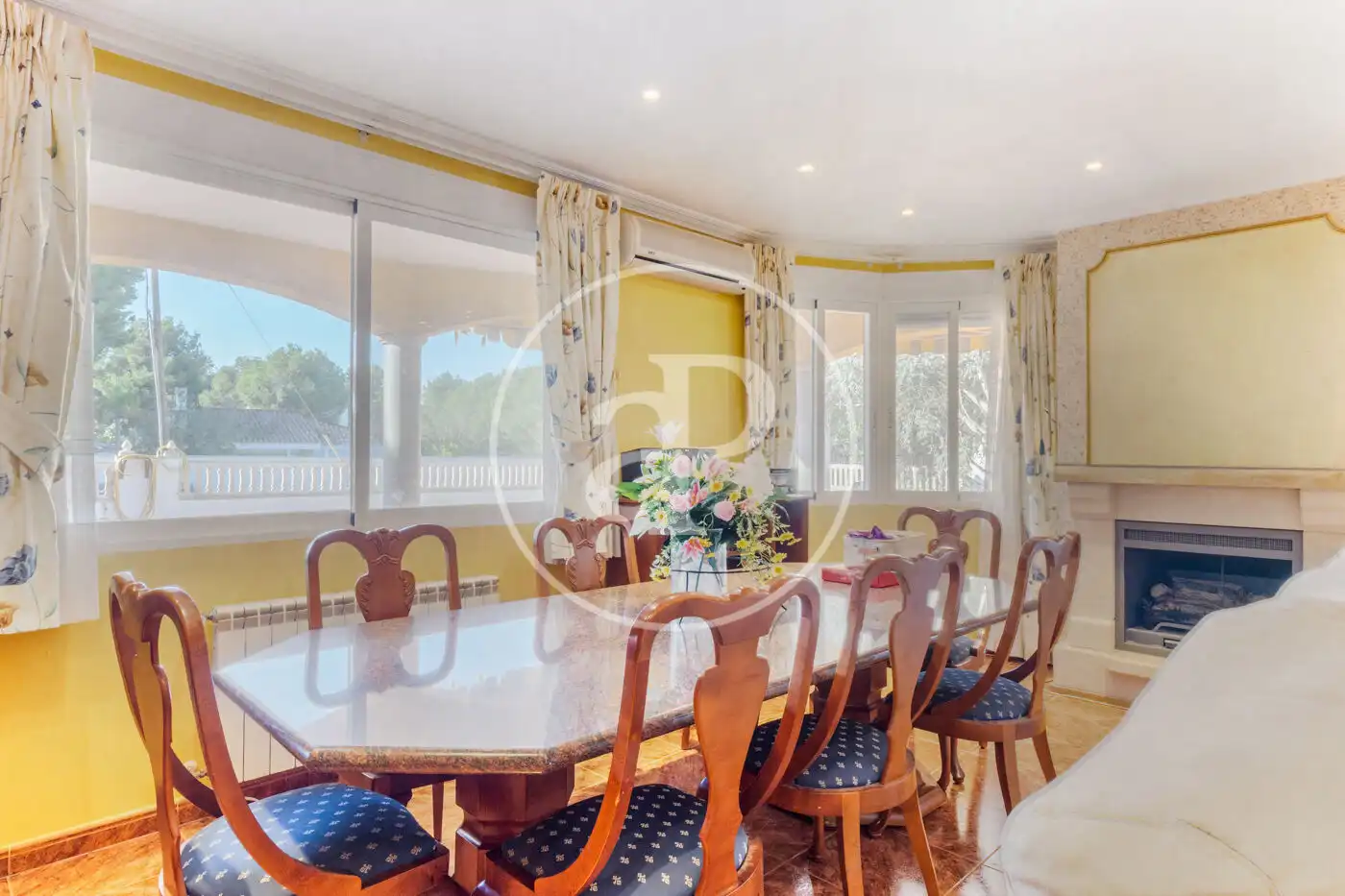 Dining room of Houses for sale in Serra  with Air Conditioner, Heating and Private garden