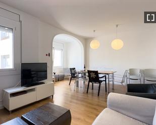 Living room of Flat to rent in  Barcelona Capital  with Air Conditioner, Heating and Furnished