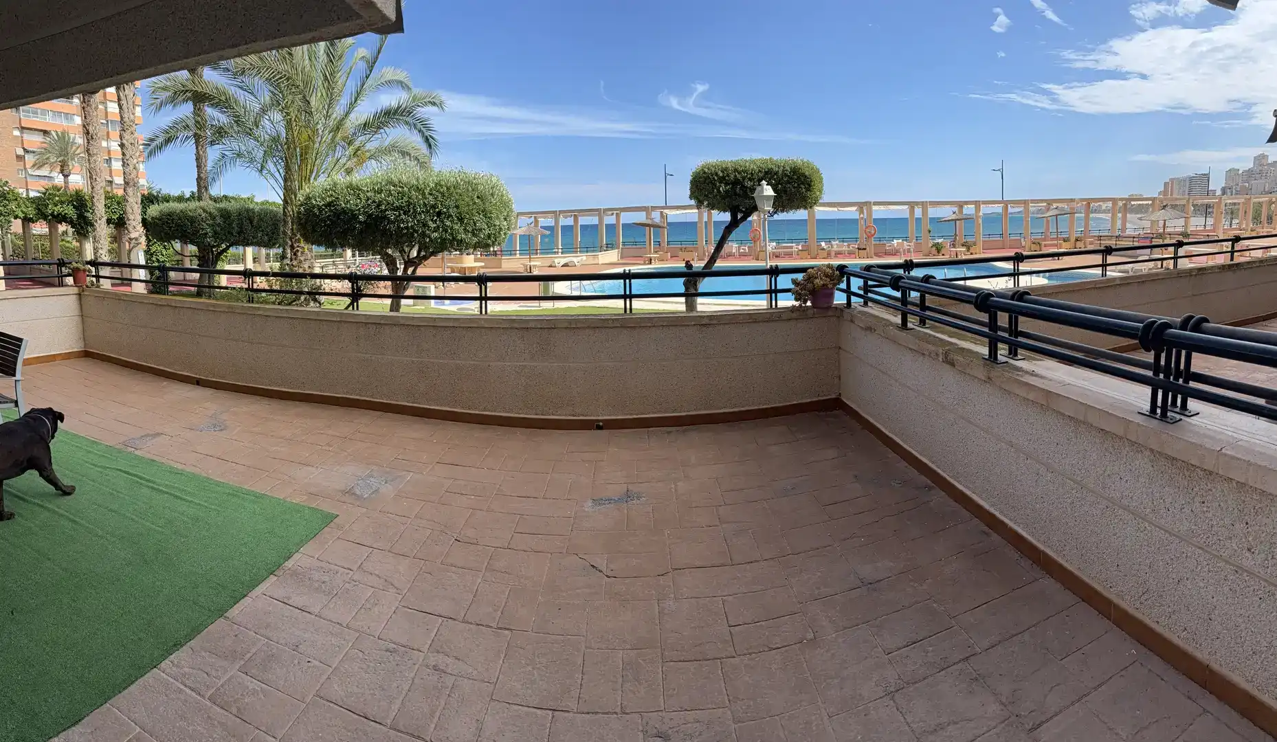 Terrasse von Wohnung zur Miete in Campello Playa