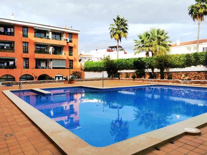 Swimming pool of Flat for sale in Es Castell  with Furnished, Balcony and Community pool