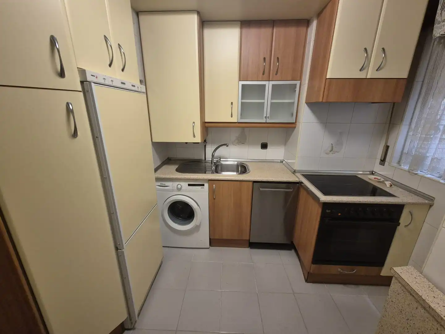 Küche von Wohnung zum Verkauf in Palencia mit Heizung, Parkett und Terrasse
