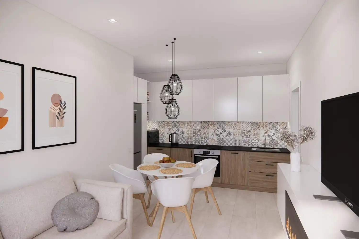 Cocina de Casa o chalet en venta en Torrevieja con Aire acondicionado, Jardín privado y Terraza