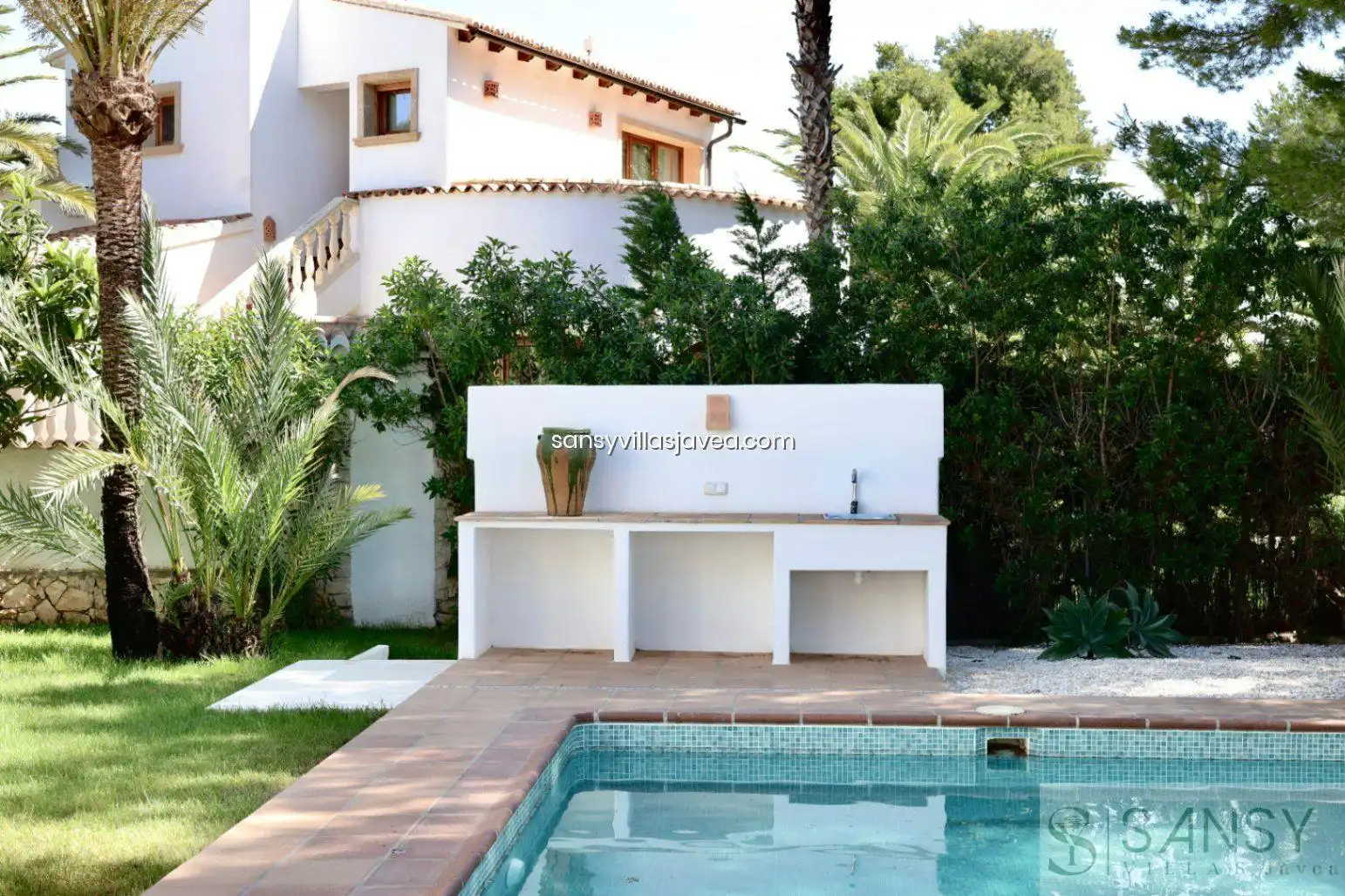 Garden of Houses for sale in Jávea / Xàbia  with Air Conditioner, Storage room and Furnished