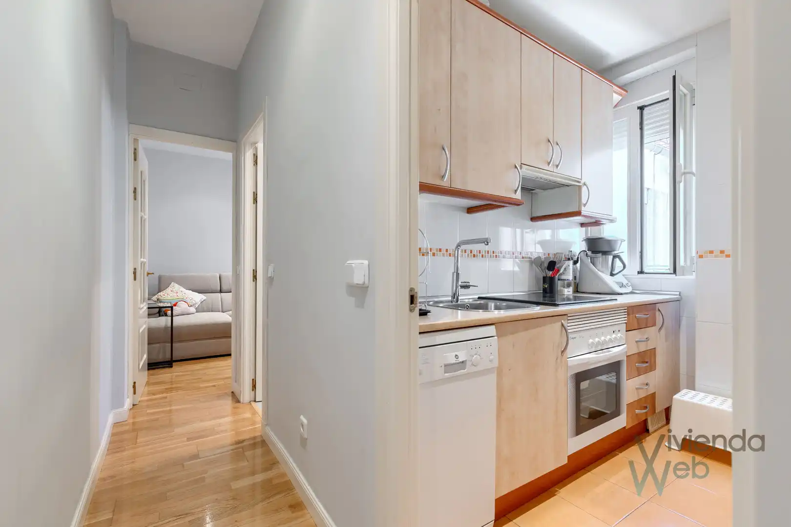Küche von Wohnung zum Verkauf in Madrid mit Klimaanlage, Heizung und Parkett
