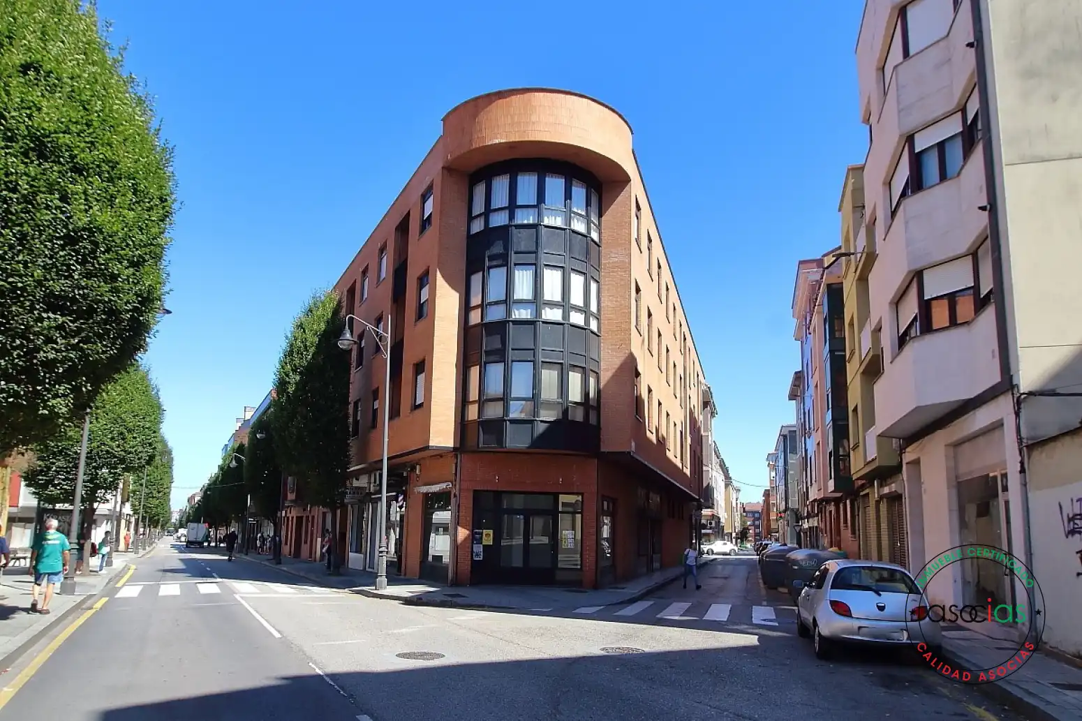Vista exterior de Piso en venta en Gijón  con Calefacción, Parquet y Terraza