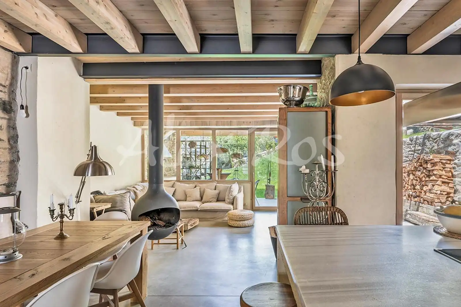 Sala de estar de Casa o chalet en venta en Ger con Calefacción y Jardín privado