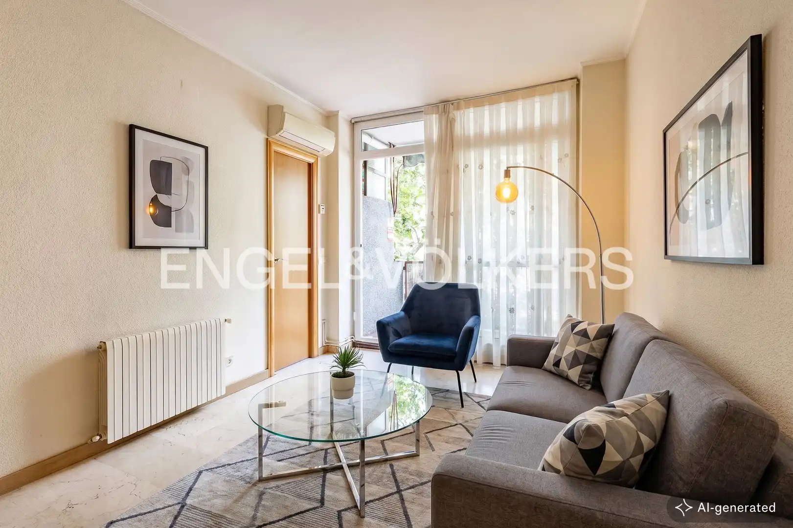 Living room of Flat for sale in Barcelona  with Air Conditioner, Heating and Balcony