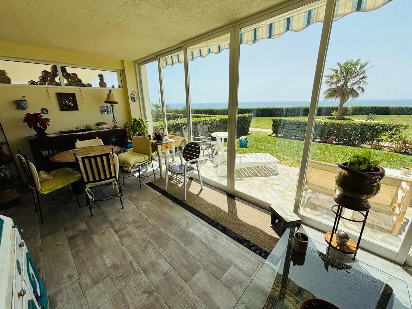 Terrassa de Apartament en venda en Mijas amb Aire condicionat, Calefacció i Jardí privat